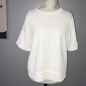 Forever 21 Off White Short Sleeve Top